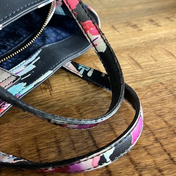 Kate Spade Black and Pink Floral Shoulder Bag - Picture 11 of 16